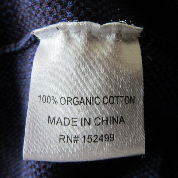 AMOUR VERT Black & Blue Pullover XS Organic Cotton Long Sleeve Sweater - Picture 4 of 4